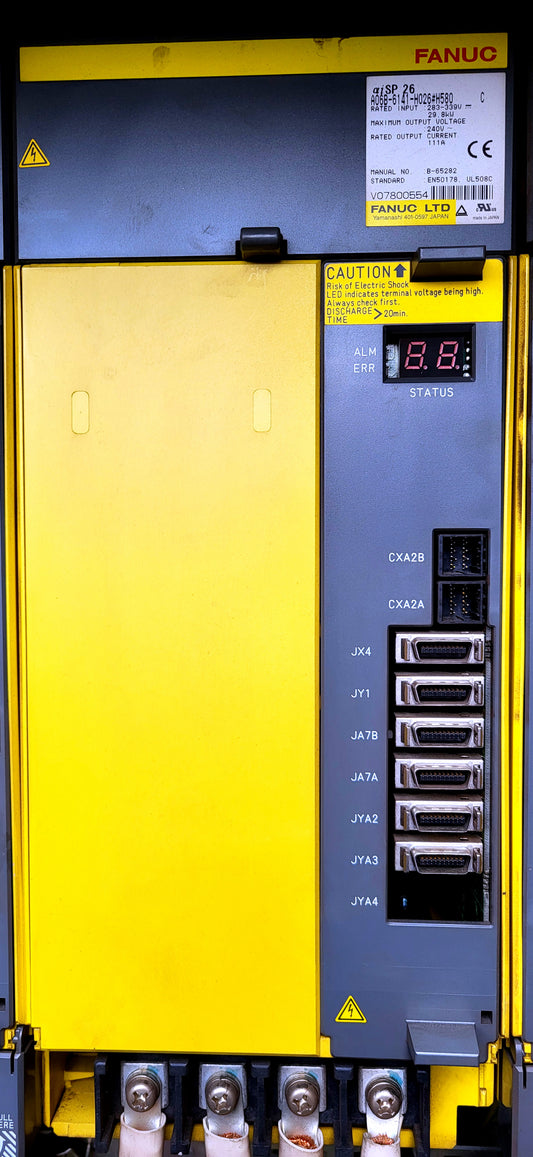 A06B-6141-H026#H580 Spindelantriebsverstärkermodul, Fanuc, 111A, 29,8 kW, Alpha iSP 26