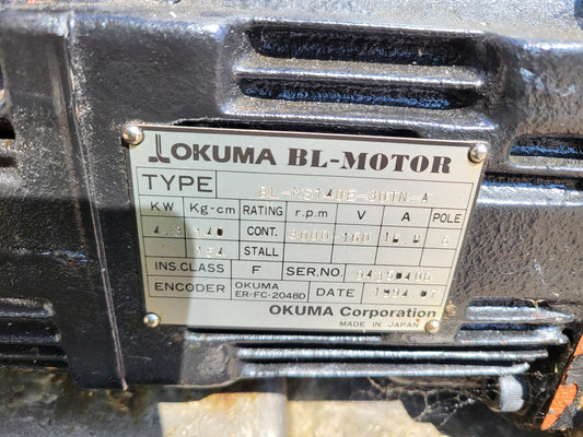 BL-MS140E-30TN-A, BL-motor, AC szervo motor, 4.3kW, Okuma