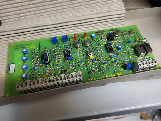 6RA8213-6AB0, Siemens Simoreg board, (2) E89110-B2135-C2-A