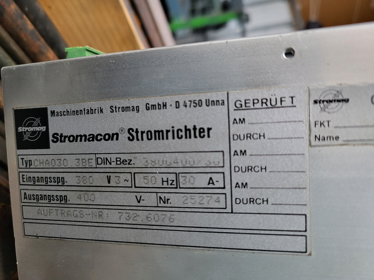 CHA030.3BE, rectifier, Stromacon (Stromag)