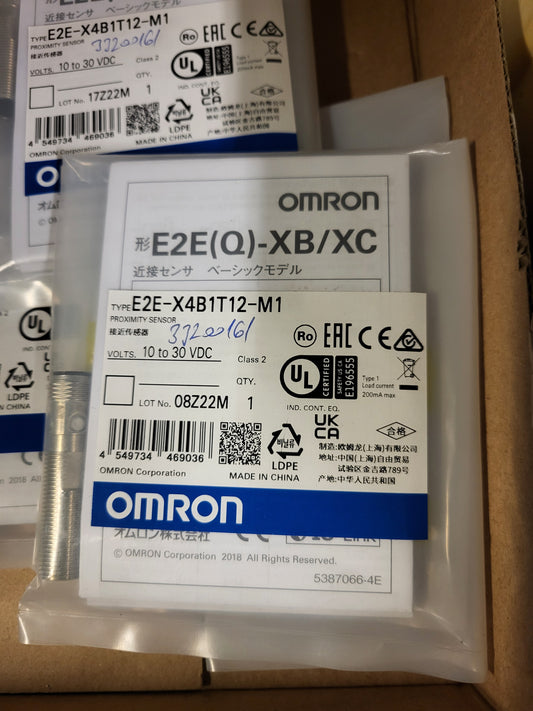 E2E-X4B1T12-M1, proximity sensor, Omron