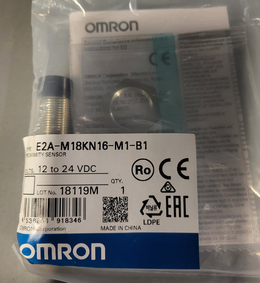 E2A-M18KN16-M1-B1, DC induction sensor, Omron