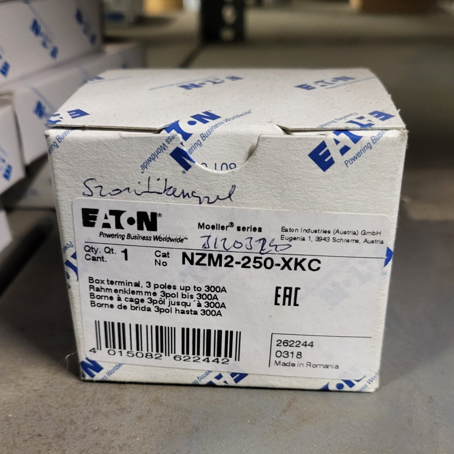NZM2-250-XKC, 262244, clamp connector, Eaton