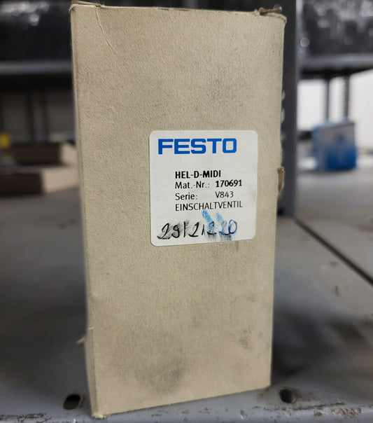 HEL-D-MIDI, 170691, bekapcsolószelep, Festo