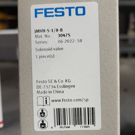 JMVH-5-1/8-B, 30475, mágnesszelep, Festo