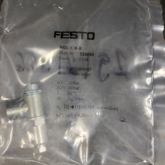 HGL-1/8-B, 530030, visszacsapó szelep, Festo