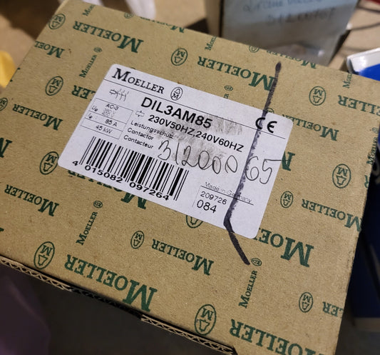 DIL3AM85, 3-phase, IEC-rated contactor, 85A, 45kW