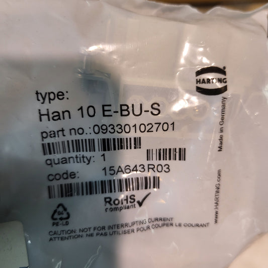 HAN 10E-BU-S, female electrical connector, Harting