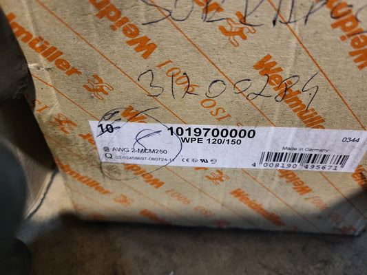 1019700000, Weidmüller, PE connector, screw, WPE 120/150