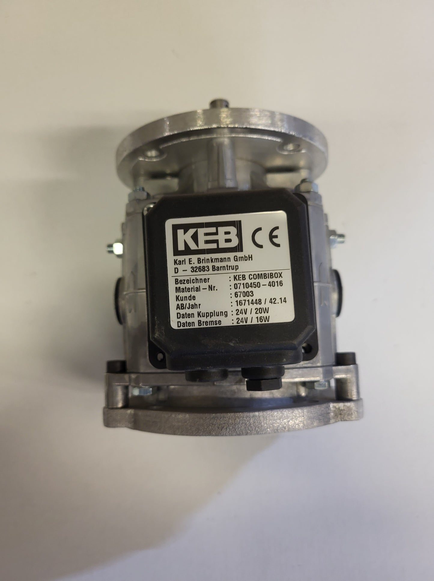 0710450-4016, KEB-COMBIBOX, geschlossene elektromagnetische Kupplungs-Brems-Kombination