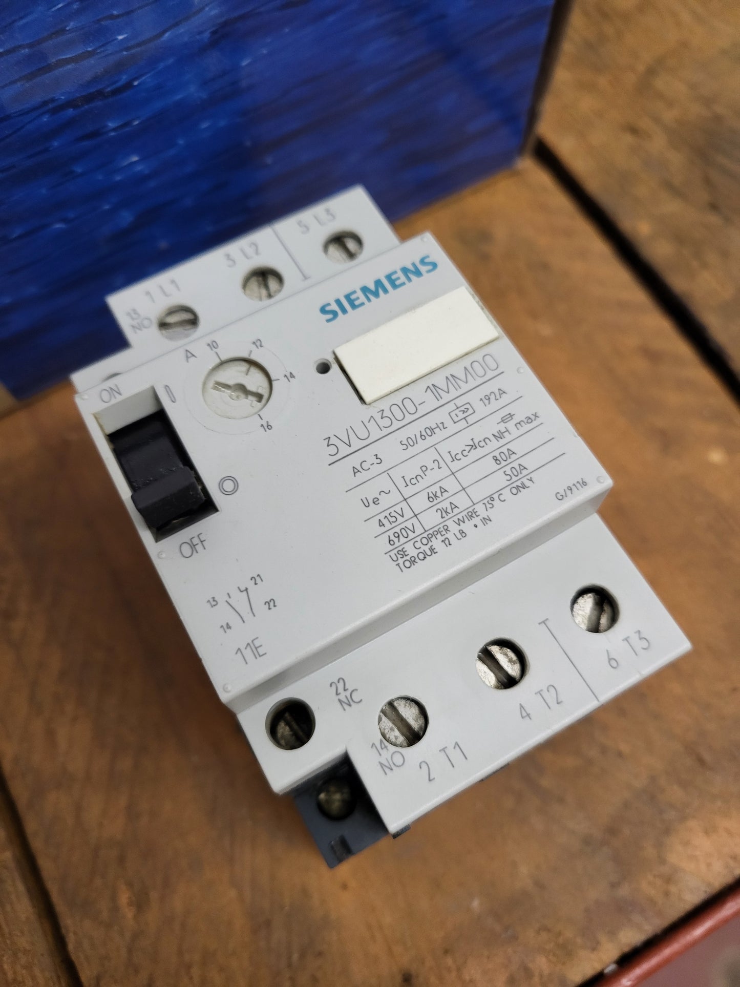 3VU1300-1MM0, motorvédő megszakító, 10-16A, Siemens
