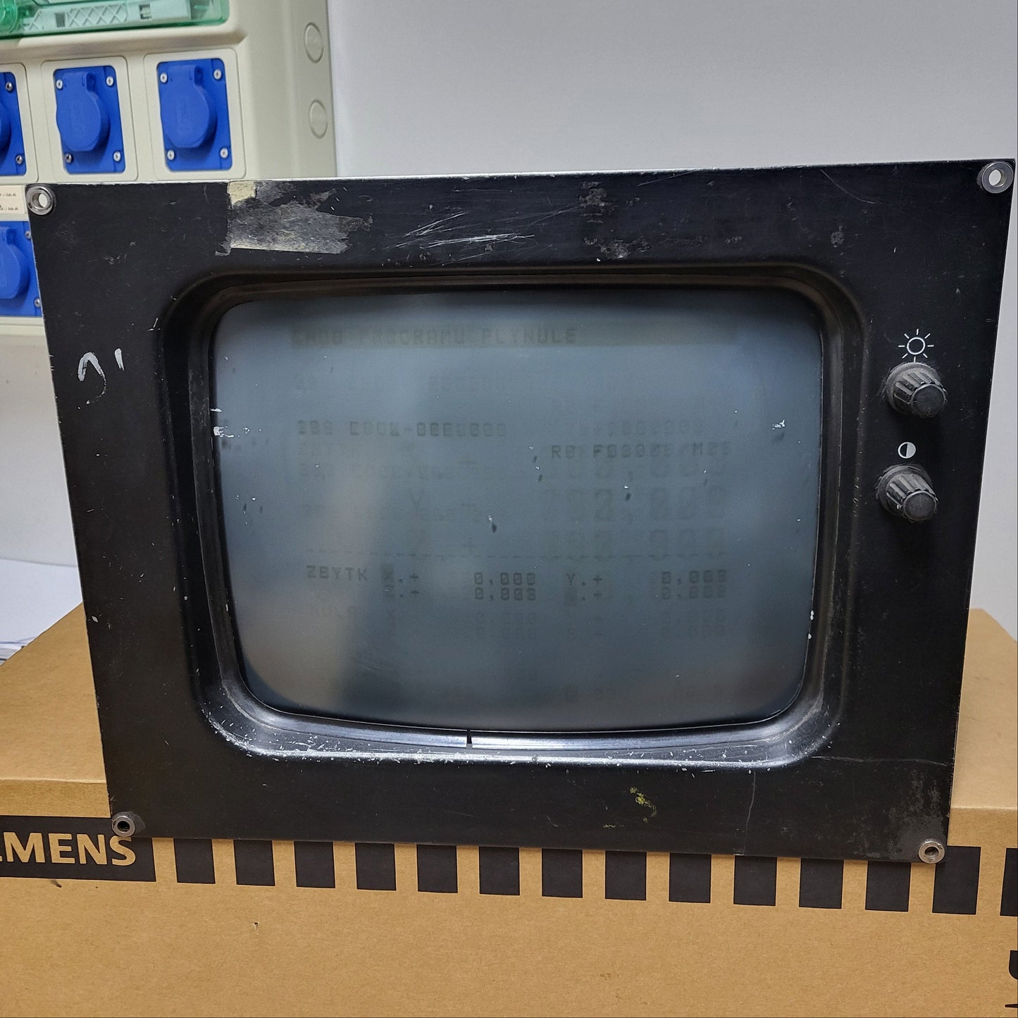 24184501, BE412B, 12-Zoll-CRT-Monochrommonitor, Heidenhain