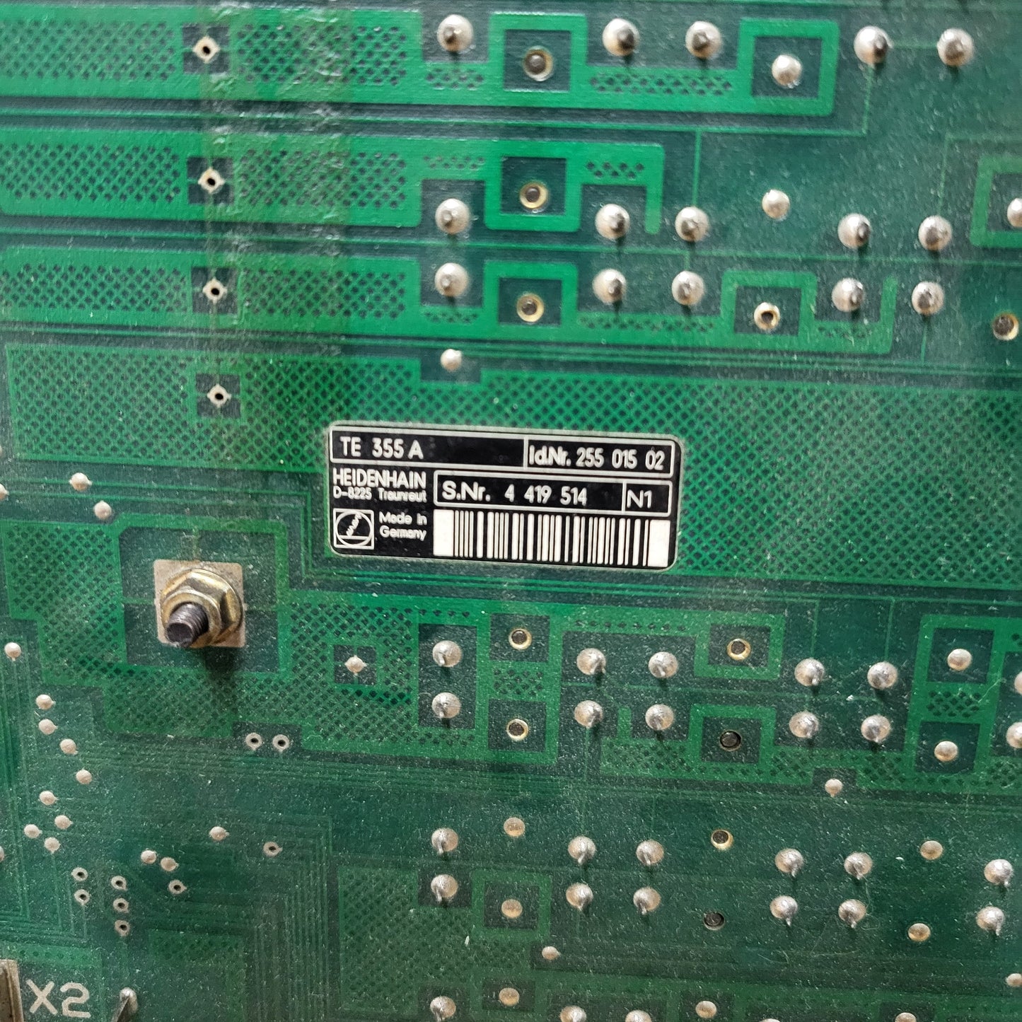 255015-02, TE355A, operátor panel, Heidenhain