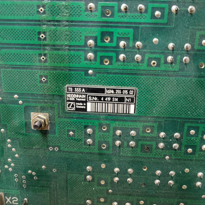 255015-02, TE355A, operátor panel, Heidenhain