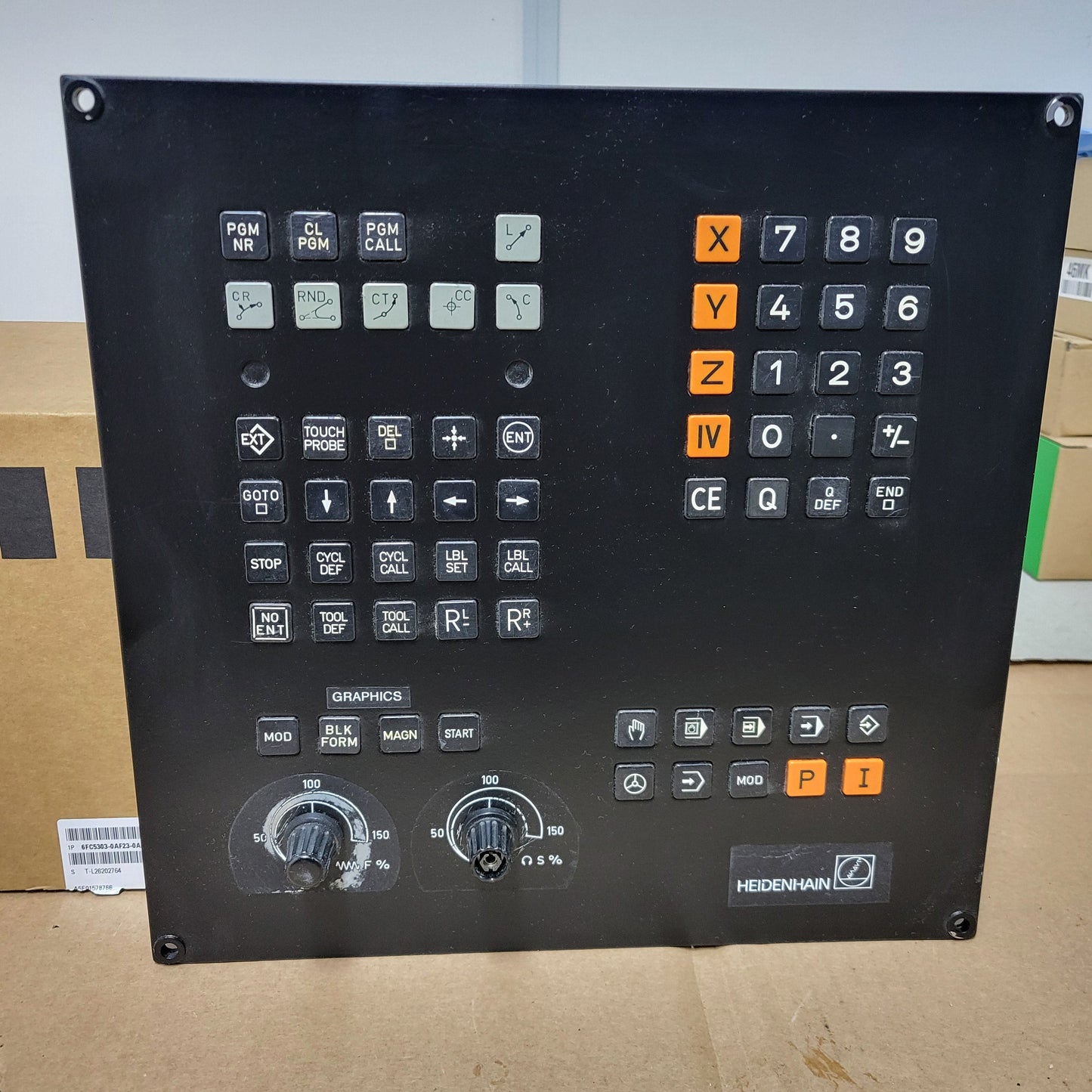 255015-02, TE355A, operátor panel, Heidenhain