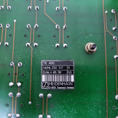 25051701, TE400, nyomógombpanel, kezelőpanel, tasztatúra, Heidenhain