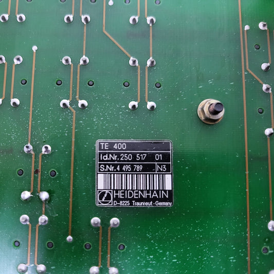 25051701, TE400, nyomógombpanel, kezelőpanel, tasztatúra, Heidenhain