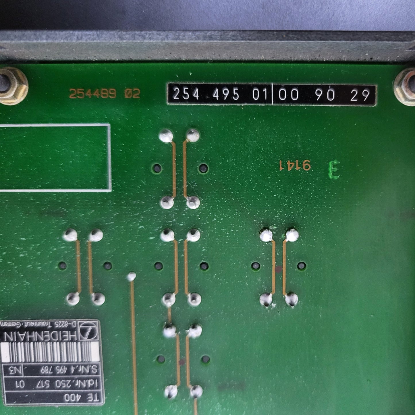 25051701, TE400, nyomógombpanel, kezelőpanel, tasztatúra, Heidenhain