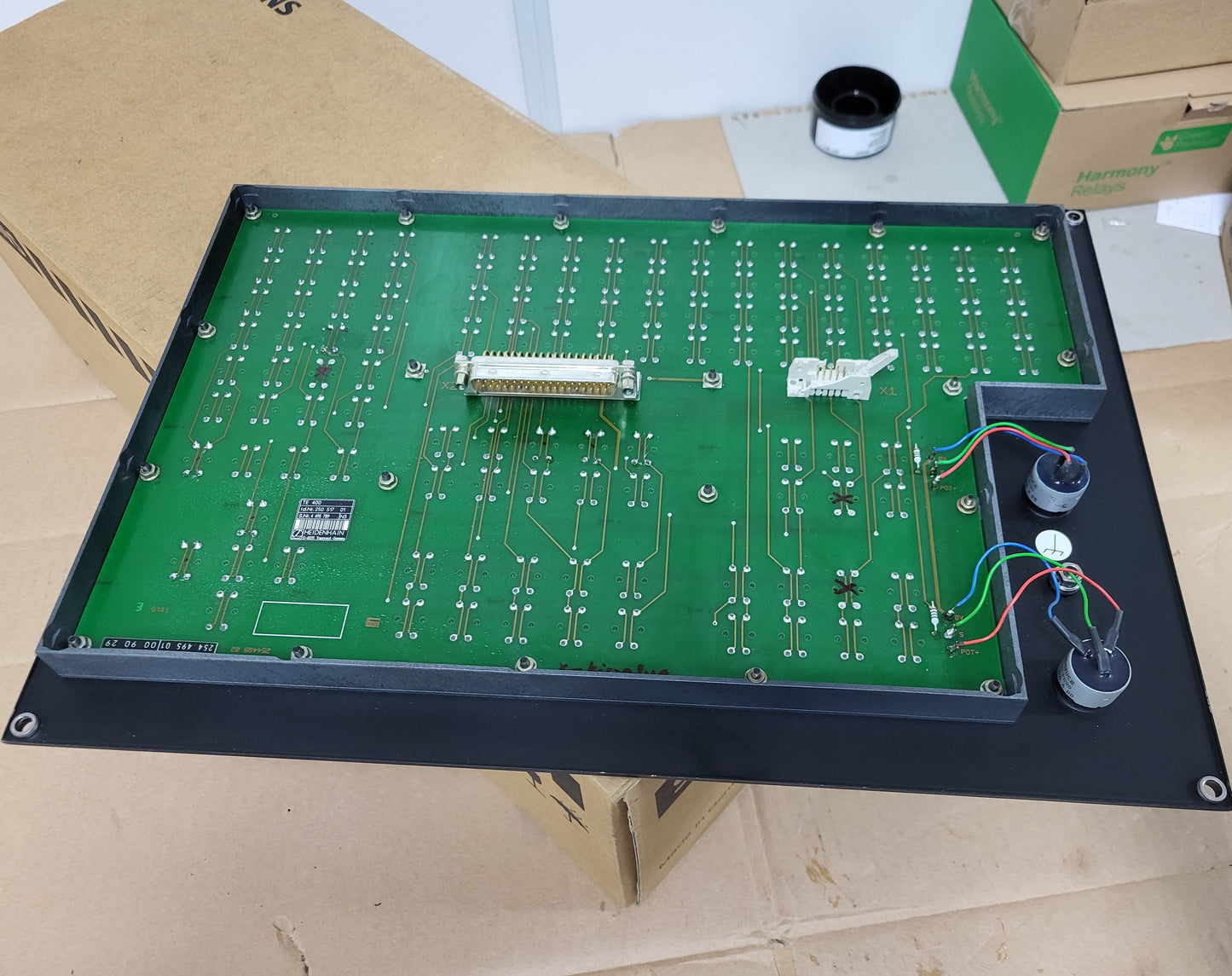 25051701, TE400, nyomógombpanel, kezelőpanel, tasztatúra, Heidenhain