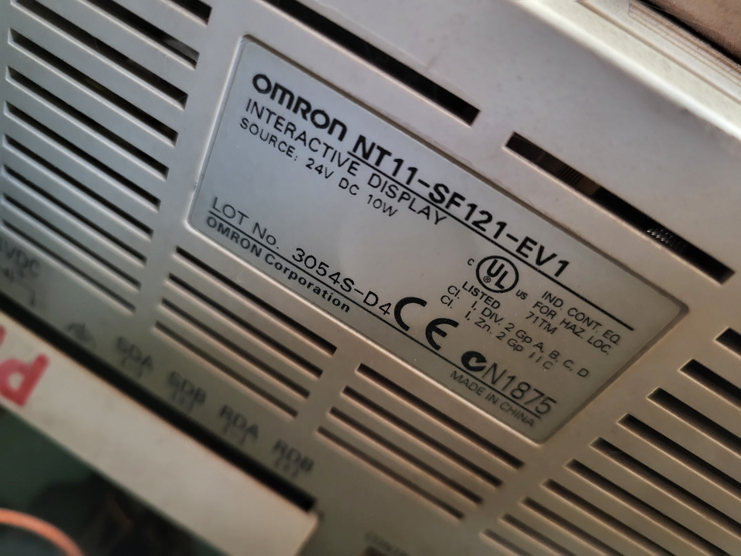 NT11-SF121-EV1, Omron op-panel, with display