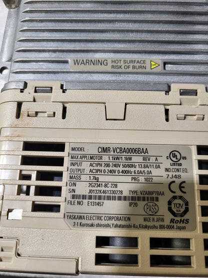 CIMR-VCBA0006BAA, Yaskawa, V1000, 1,1kW, 6A/5A, AC-Antrieb