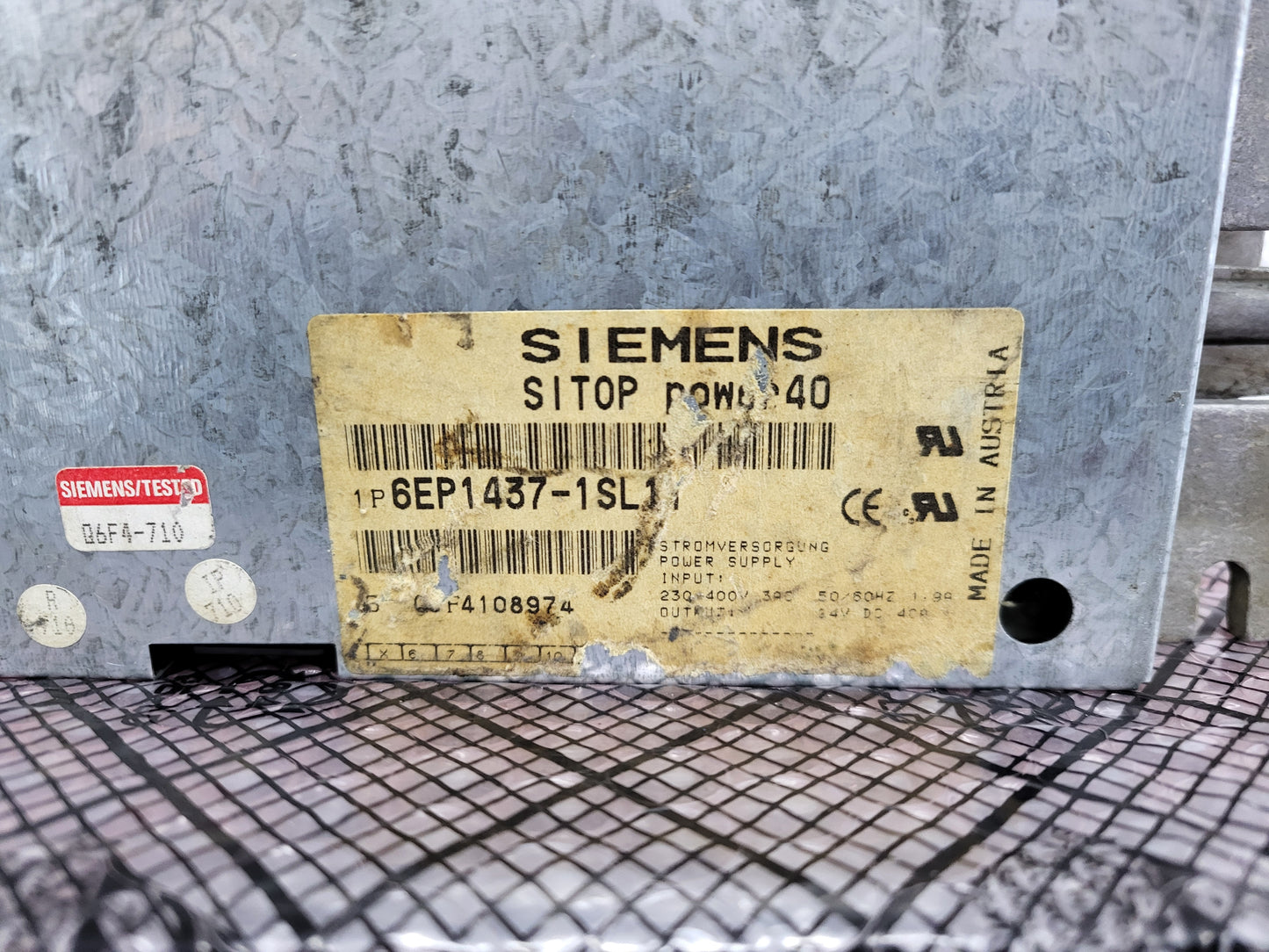 6EP1437-1SL11, SITOP POWER 40 Stromversorgungsmodul, 24VDC, 40A