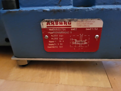 D633-7115, A08KA4F0VBY, Moog hidraulikus szervo szelep, Arburg D684E4734 modulon, 280-350bar