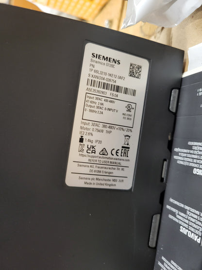 6SL3210-1KE12-3AF2, Sinamics G120C PN, 0.75kW frequency converter, Siemens