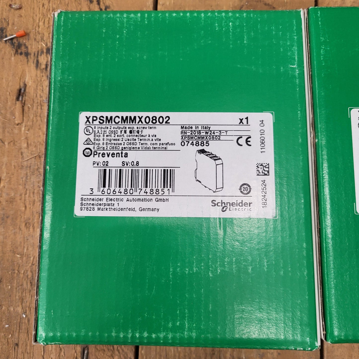 XPSMCMMX0802, Preventa, safety controller, safety expansion I/O module, Schneider