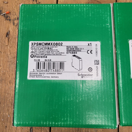 XPSMCMMX0802, Preventa, safety controller, safety expansion I/O module, Schneider