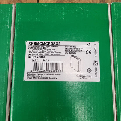 XPSMCMMX0802, Preventa, safety controller, safety expansion I/O module, Schneider