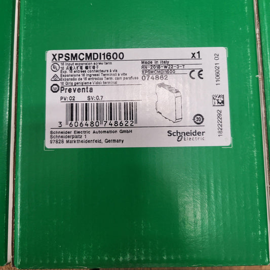 XPSMCMDI1600, Preventa, safety controller, safety expansion I/O module, Schneider