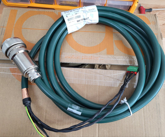 MAT9190007, Igus, assembled, servo motor power cable (IKG4067, Bosch Rexroth)
