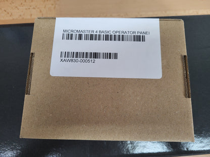 6SE6400-0BP00-0AA0, MICROMASTER 4, BASIC OP PANEL (BOP), Siemens