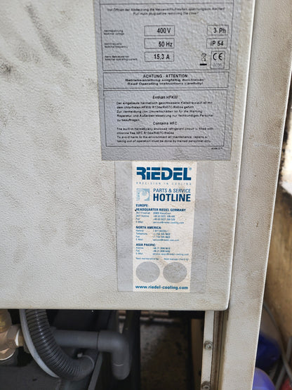 PC161.2M4LE.I, ipari folyadékhűtő, vízhűtő egység, Riedel