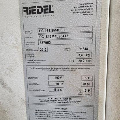PC161.2M4LE.I, ipari folyadékhűtő, vízhűtő egység, Riedel