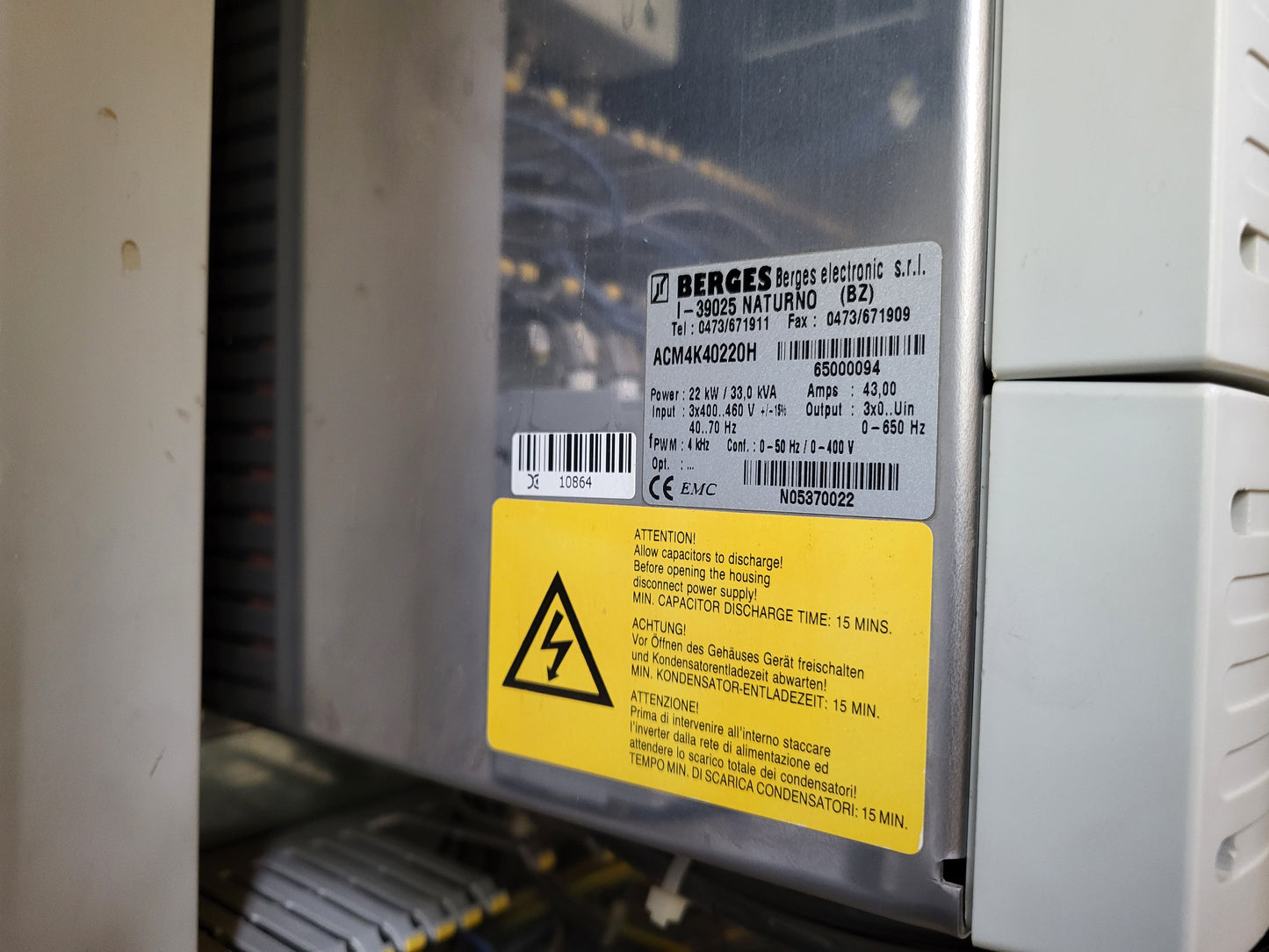 ACM4K40220H, penggerak servo, 43A, Berges