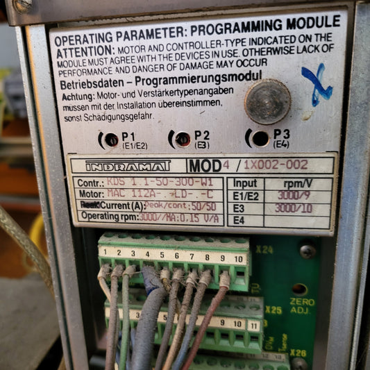 KDS 1.1-50-300-W1, MOD4/1X002-002, szervo hajtásmodul, 50A, Indramat