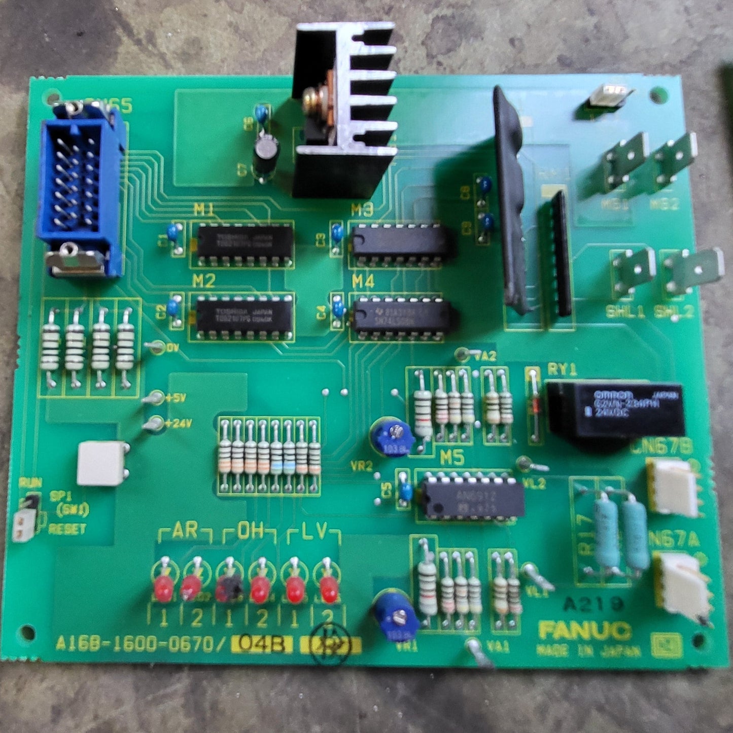A16B-1600-0670/04B, doska plošných spojov laserového senzora, Fanuc