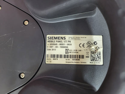 6AV6645-0BB01-0AX0, SIMATIC Mobile Panel 177 PN, Siemens