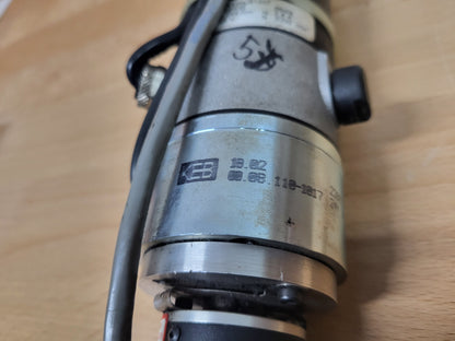 RX120LR1207 Parvex márkájú, DC szervo motor (+ Mijno gear), 0.285Nm