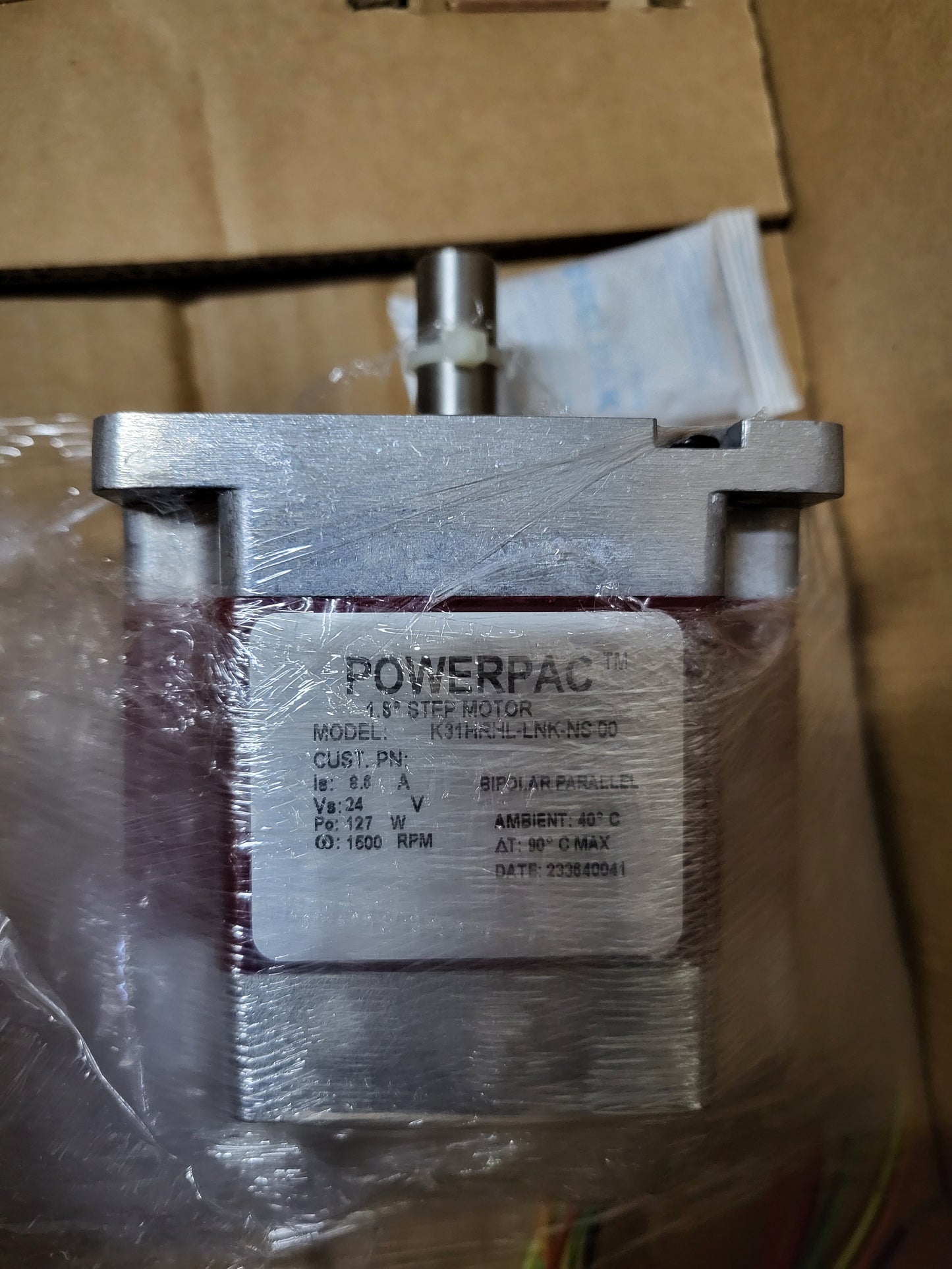K31HRHL-LNK-NS-00, Powerpac, 1.8° léptetőmotor, 8.6A, 0.127kW