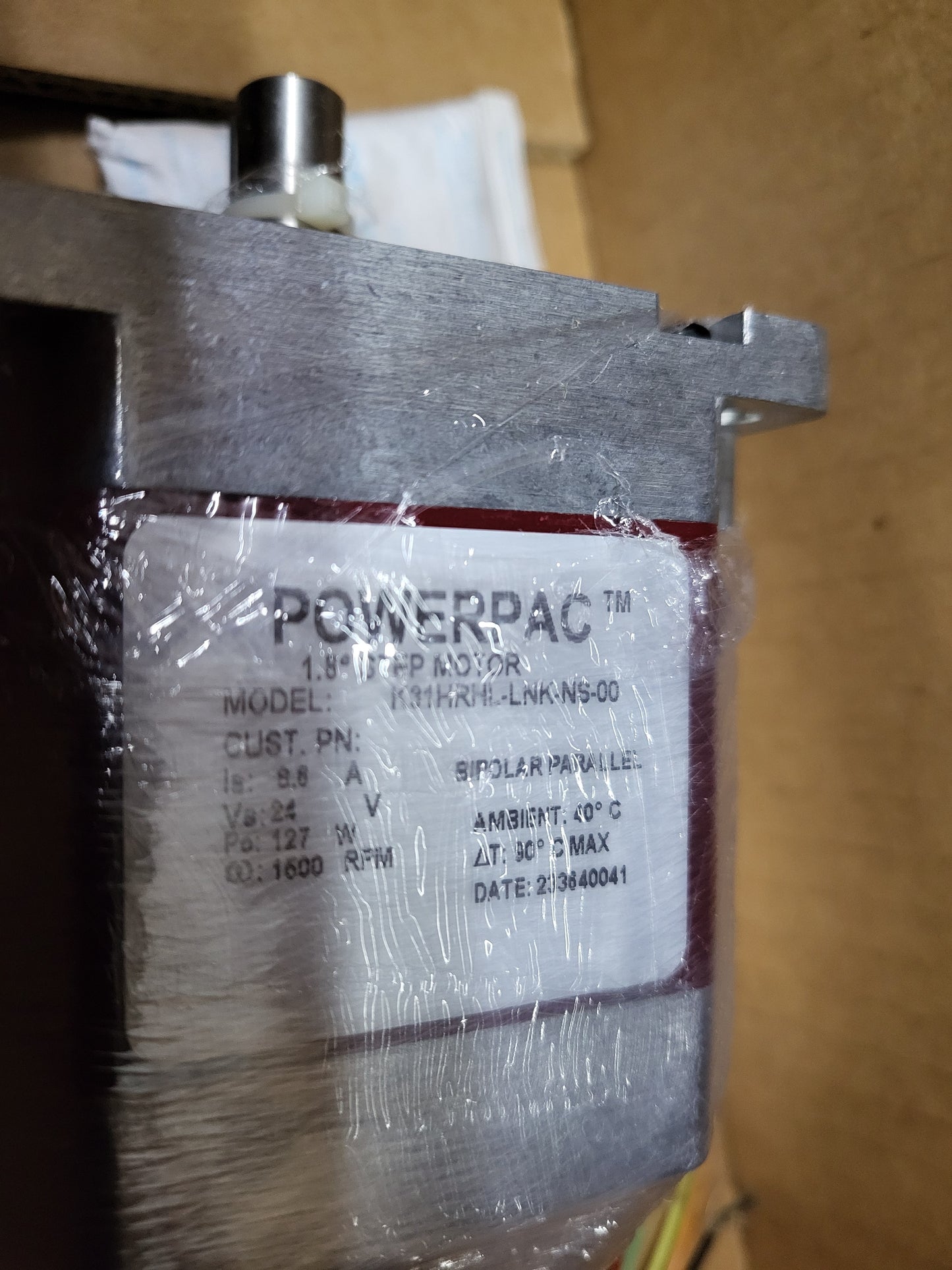 K31HRHL-LNK-NS-00, Powerpac, 1.8° léptetőmotor, 8.6A, 0.127kW