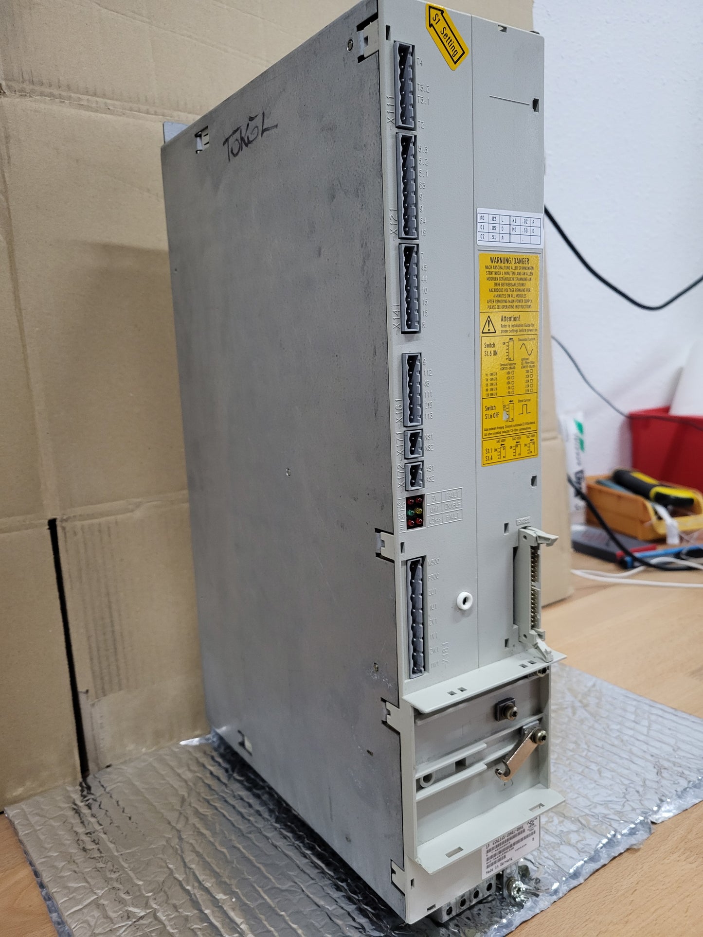 6SN1145-1BA01-0BA1, Simodrive 611, E/R táp-modul, 16/21kW, Siemens