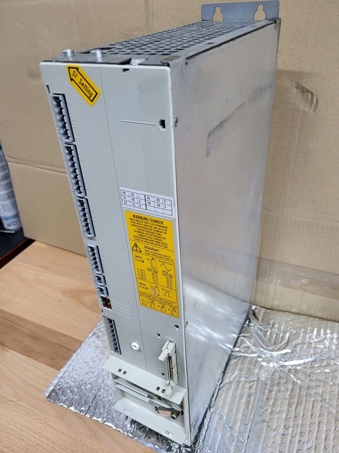 6SN1145-1BA01-0BA1, Simodrive 611, E/R táp-modul, 16/21kW, Siemens