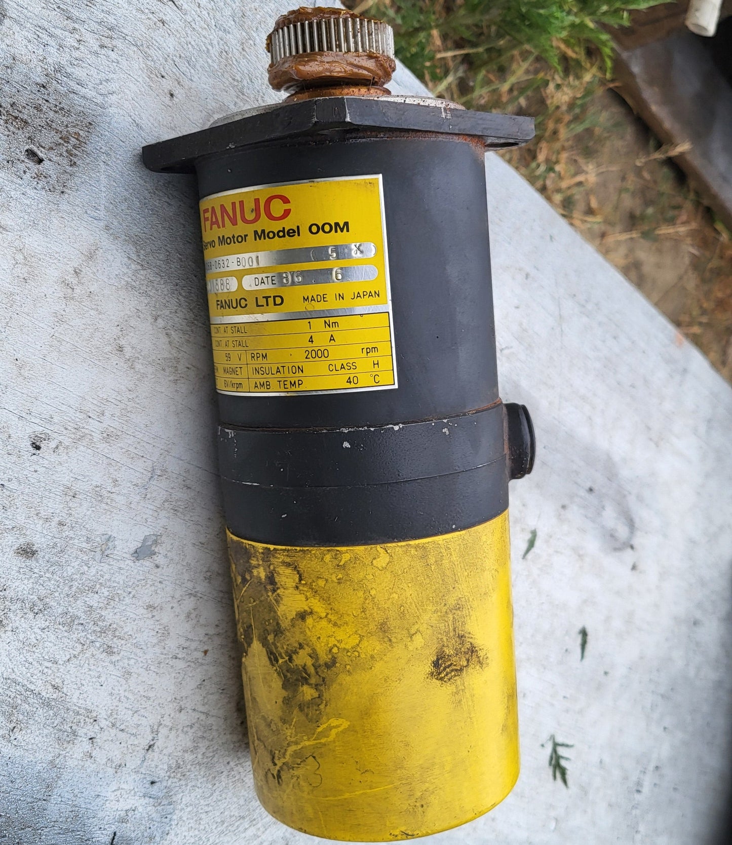 A06B-0632-B001, DC szervo motor, 0.2kW, Fanuc