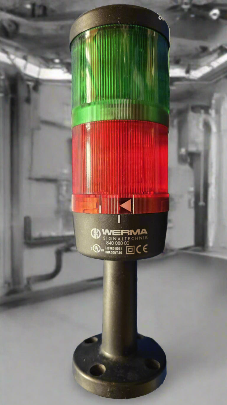 649.240.06, Grün / Rot Signalleuchte, Signalsäule, Werma
