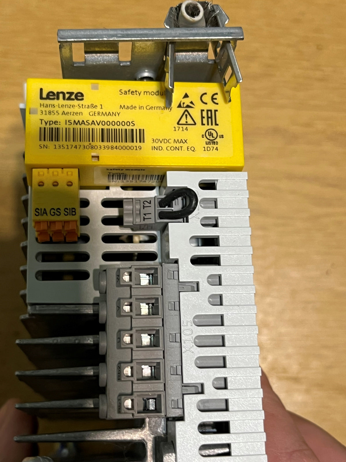 I5DAE155B10010000S, i550 cabinet-sorozat, Lenze vector frekvenciaváltó, 0.55kW