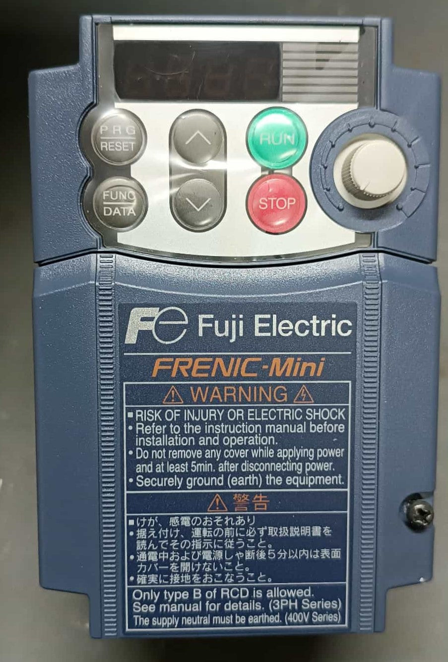 FRN0.2C2S-2MY, Fuji Frenic frequency inverter, 0.57kVA, 1.5A