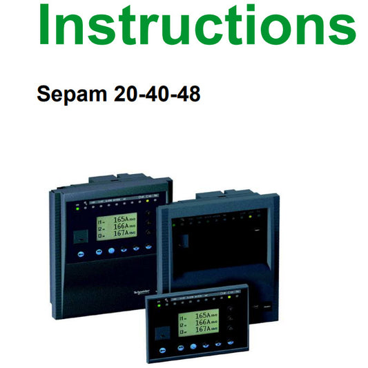 59694, front/display-panel cserekészlet, Sepam védelmi reléhez, Schneider Electric